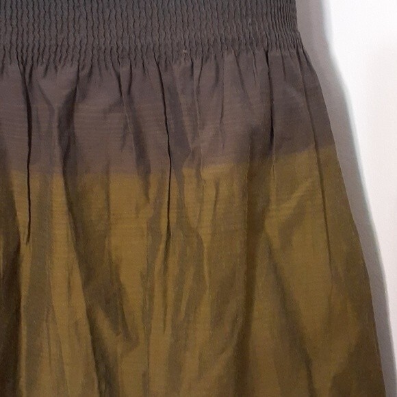 W by worth cotton dress. 2 p skirt brown gray xs s skirt or dress sundress - Picture 8 of 9